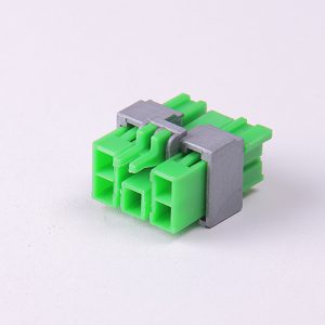 سوکت 5 خانه نری پژوئی سبز کمربنددار پلاستیکی