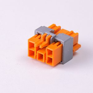 سوکت 5 خانه نری پژوئی نارنجی کمربنددار پلاستیکی