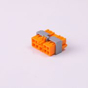 سوکت 9 خانه نری پژوئی نارنجی کمربنددار پلاستیکی